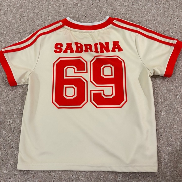 SABRINA CARPENTER Short n' Sweet Soccer Jersey Small - Picture 2 of 13